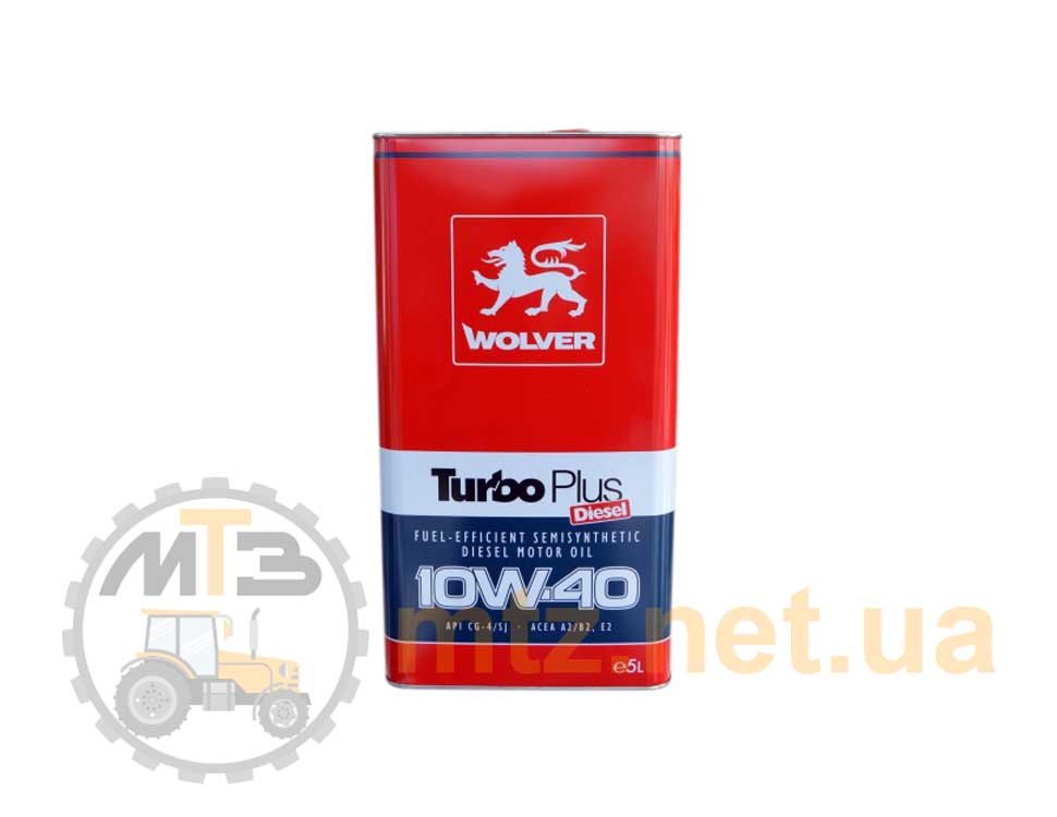 Моторное масло Wolver Turbo Plus 10W-40 (5 л)